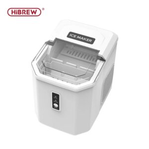 HiBREW Ice Maker Machine Automatic Home Ice Maker Self-Cleaning for Kitchen Office Bar Party 60Hz & 50Hz