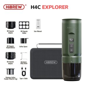 HiBREW Wireless Electric Portable Espresso Coffee Machine with built in Battery  H4C