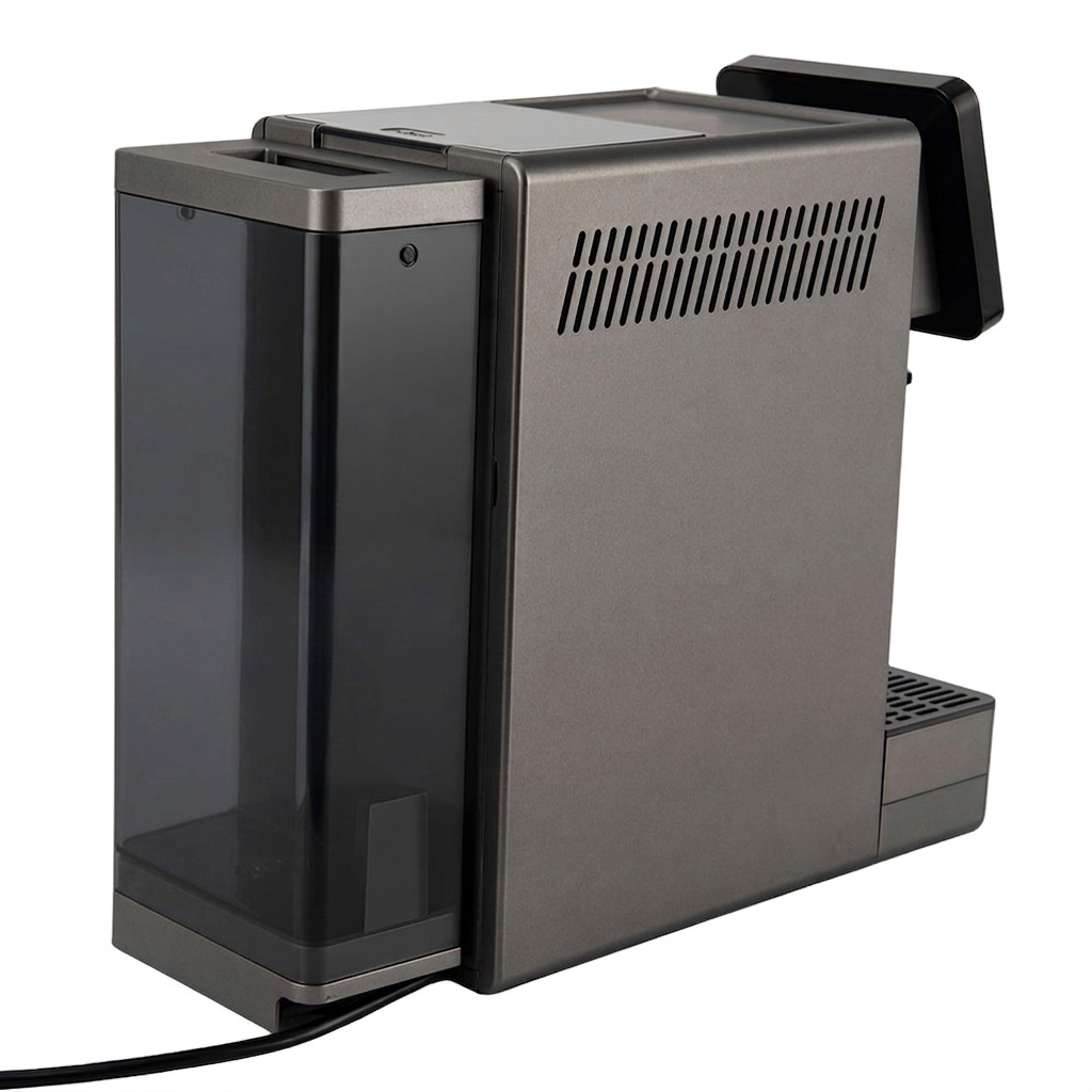 PRIME Ultimo automatic coffee machine rear view with water tank